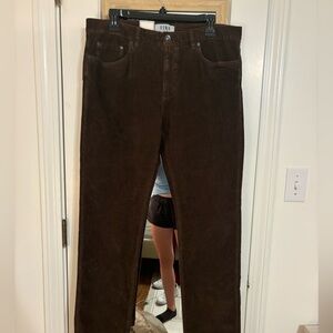 ROWM brown corduroy pants men’s 34x32